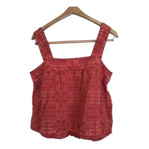 Anthropologie Maeve Women’s woven Tank with Back Buttons size Small